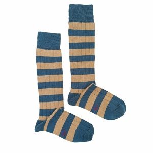 Calcetin rayas Camel-Midnight