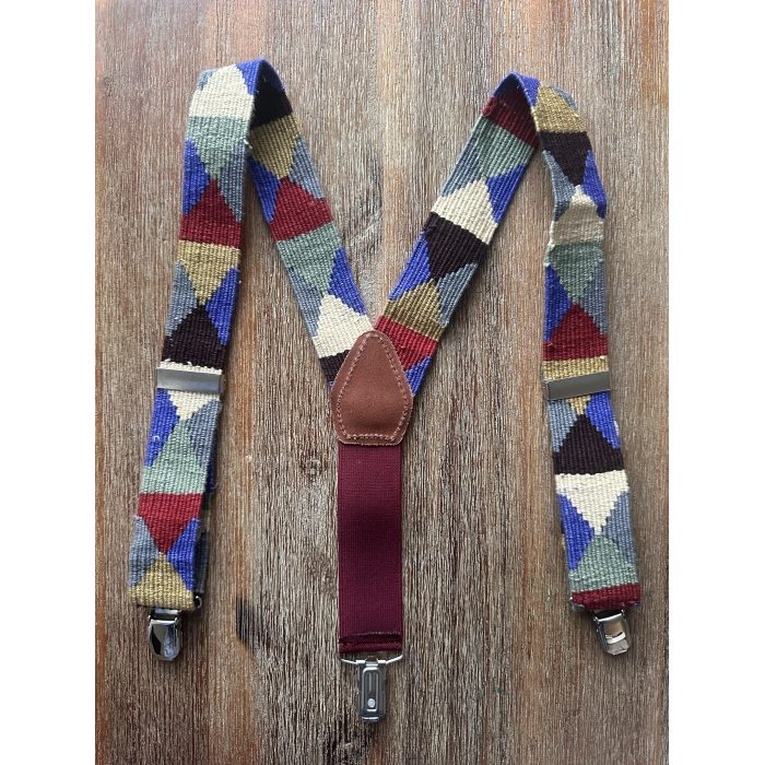 Tirantes tejidos Triángulo Azul