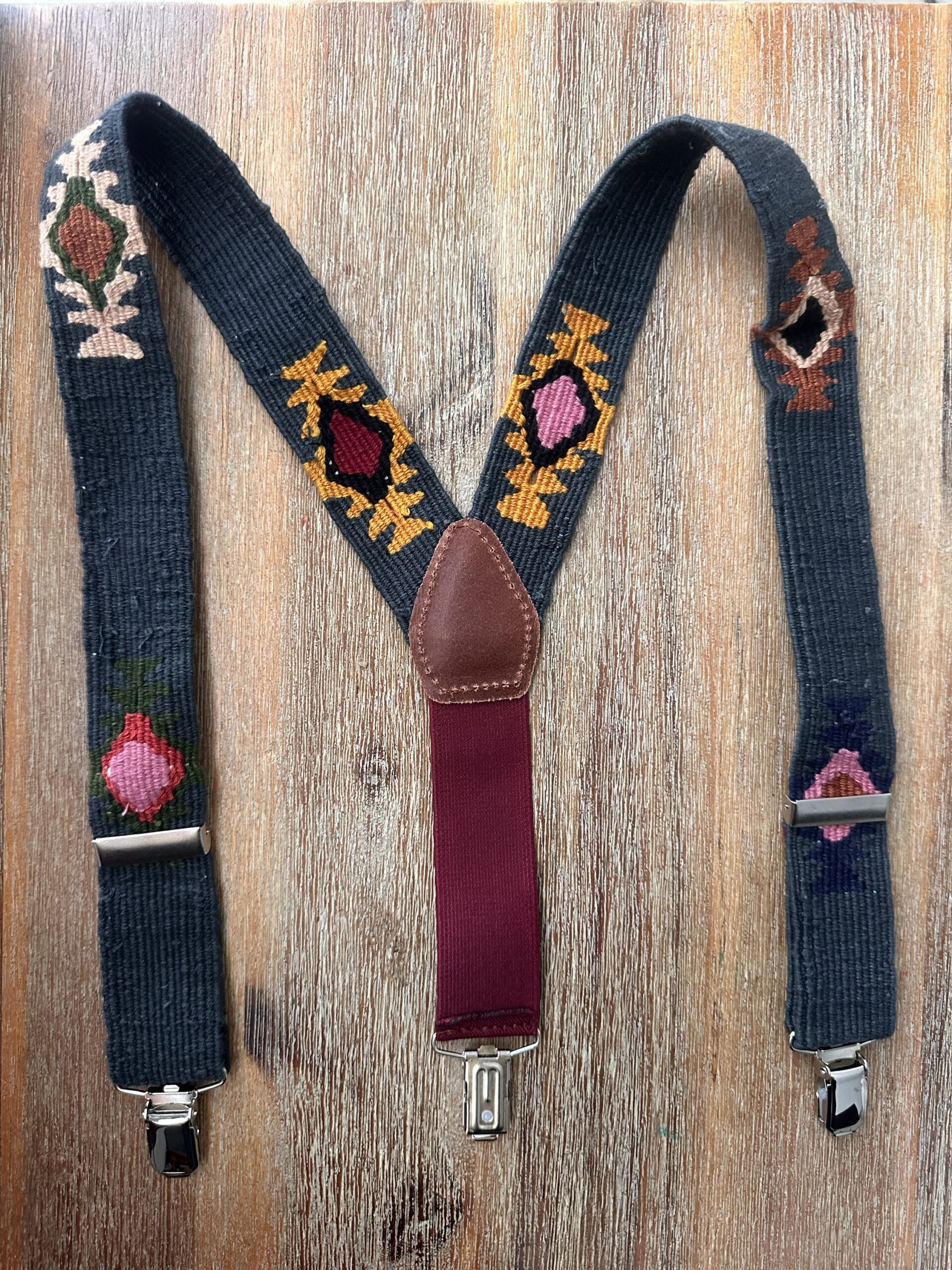 Tirantes tejidos Antracita