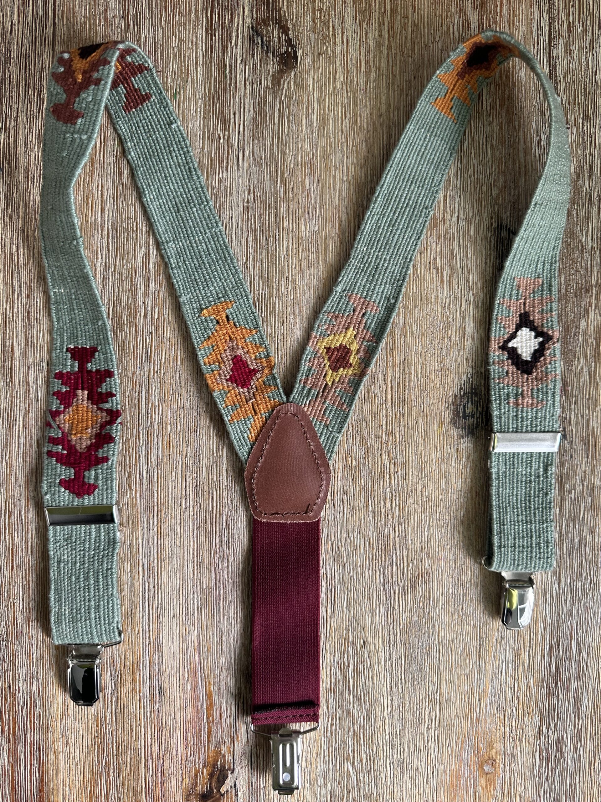 Tirantes tejidos verde claro - Imagen 2