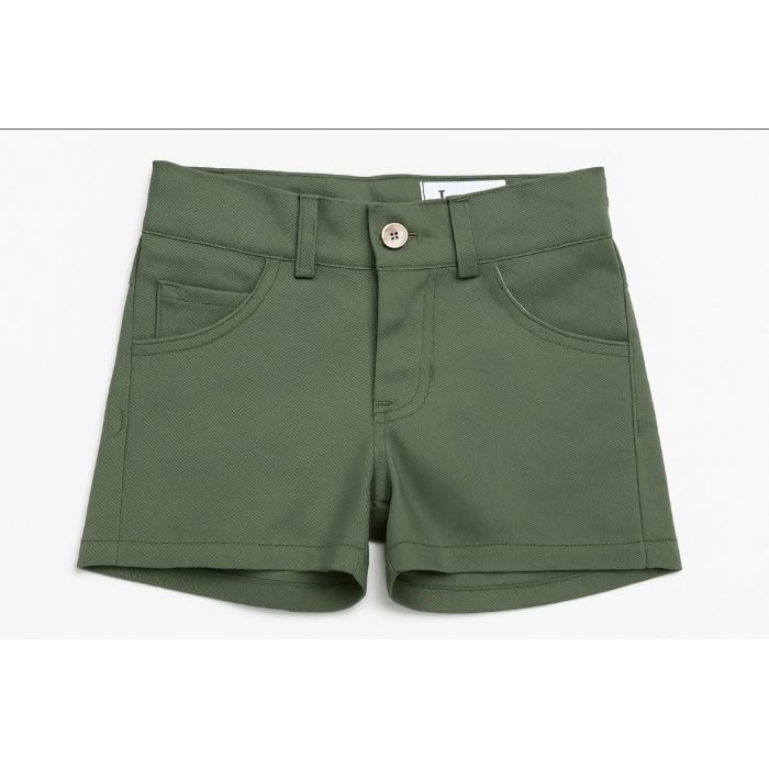 Pantalón corto verde de niño - Imagen 3