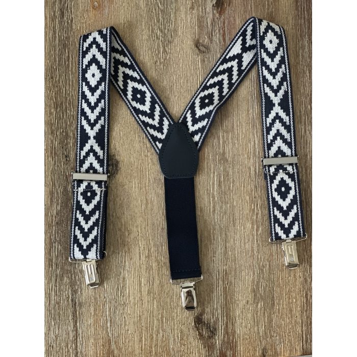 Tirante de niño Doble Cruz marino -blanco